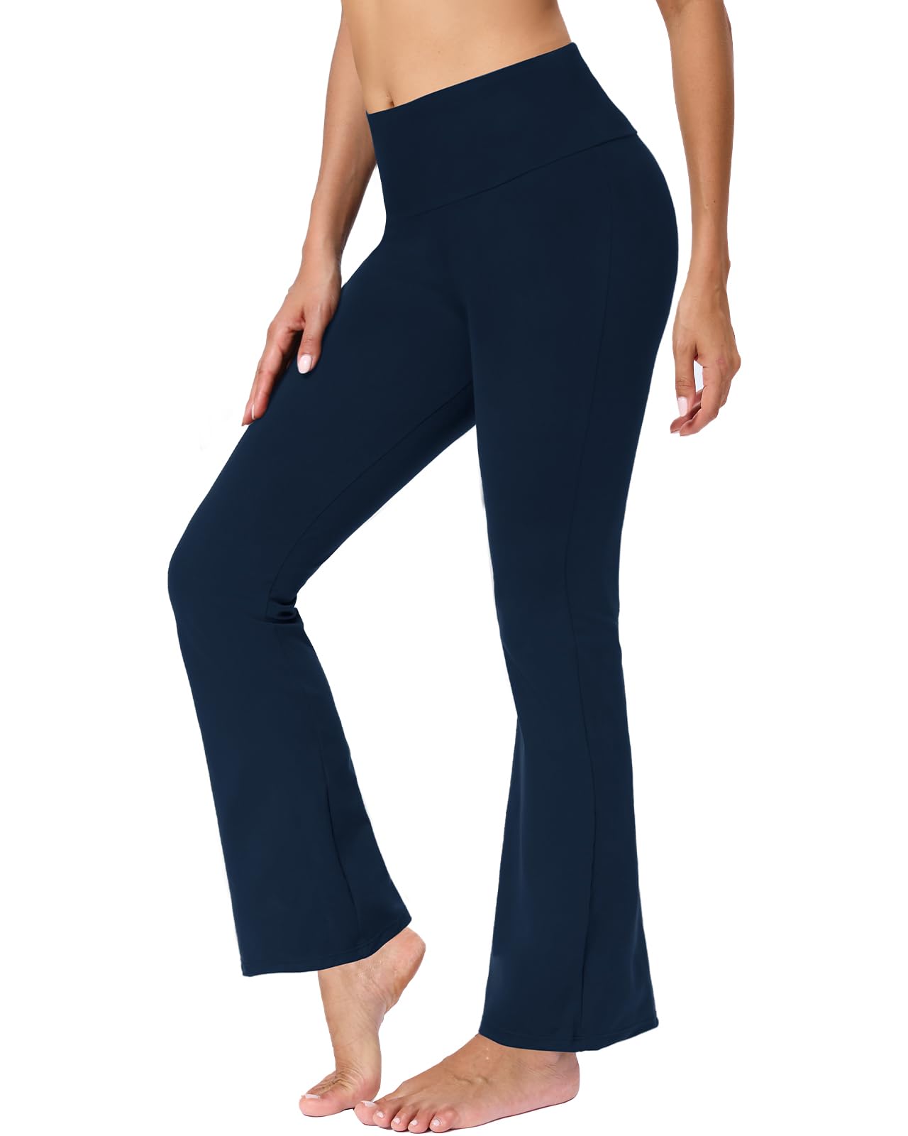 Havideto Flared Leggings Damen Schlaghose High Waist Bootcut Yogahose Wide Leg Jazzpants Stretch Bauchkontrolle