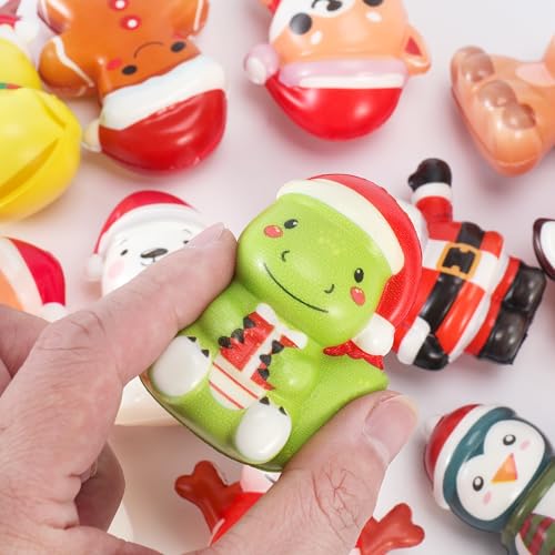 24PCS Squishy Toys for Christmas Party Favors, Stress Relief Toys for Goodie Bags Pinata Fillers, Stocking Stuffer Gifts, Fidget Squeeze Sensory Toys for Prizes Rewards, Advent Calendar Stuffs by Fumogym - Image 6