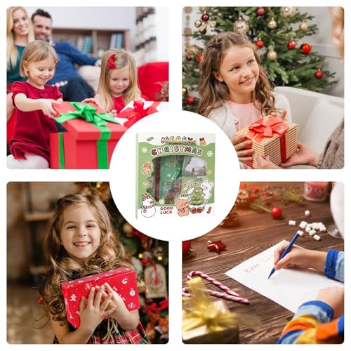Conjunto de papelaria de desenho animado, conjunto de papelaria para escola de Natal | artigos de pa