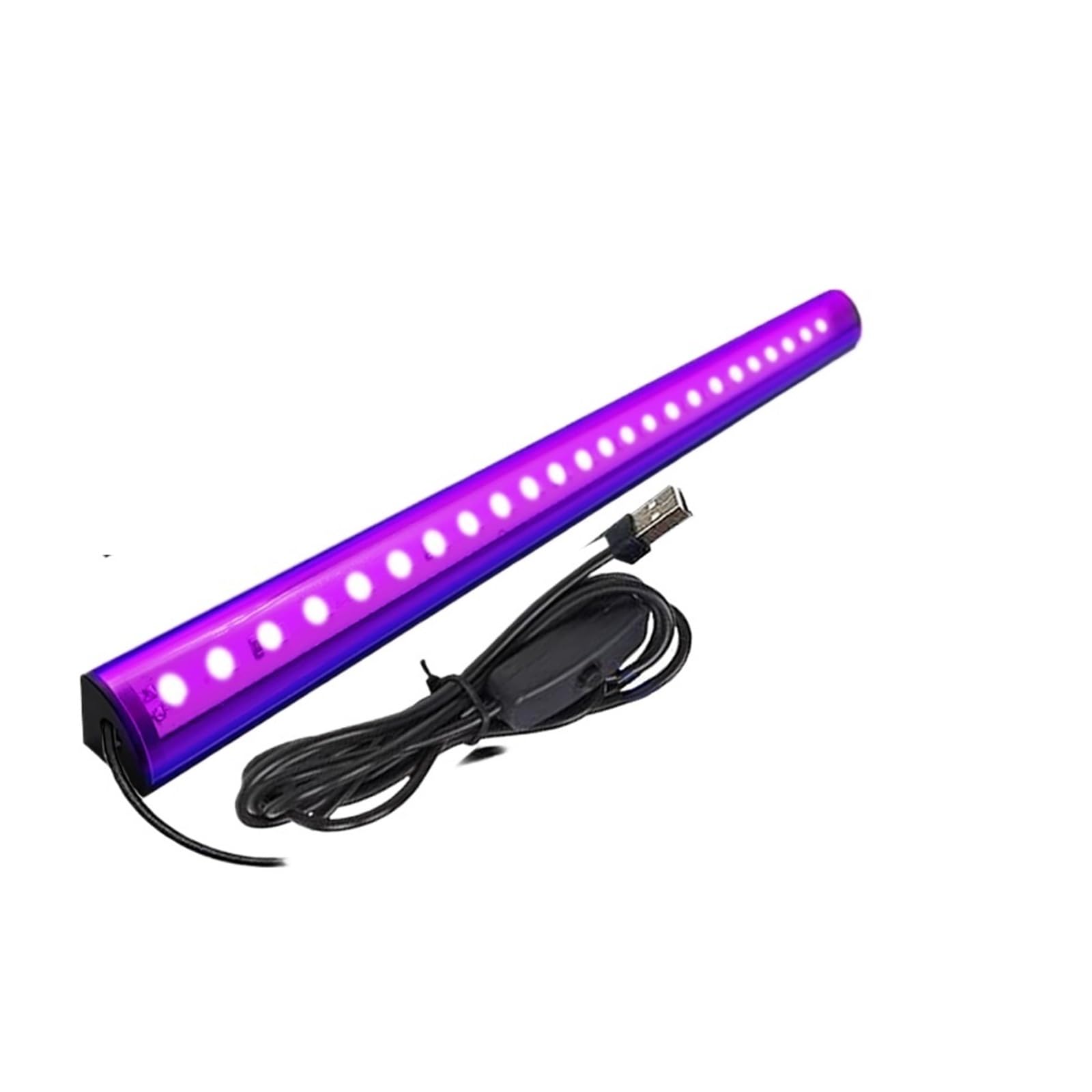 Lámpara de curado UV Lámpara de luz Negra 90 Grados, Tubo UV, lámpara LED 395 NM, Barra for Halloween, Clubes, Fiestas y Discotecas(4 pcs)