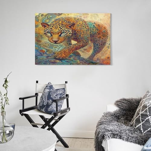 Impression giclée léopard de 40x60cm pour décoration murale sur toile - 5