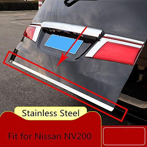 Car Store para Nissan NV200 2011-2018 Puerta Trasera Trasera de Acero Inoxidable Trim Accesorios de diseño de automóviles