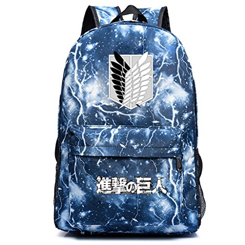 YOYOSHome Mochila escolar con diseño de Anime Attack Titan Cosplay