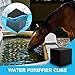 YauYukii Water Trough Purifier Cube Livestock Charcoal for Fish Tank Super ​Strong Filtration and Absorption ​Eco-Aquarium Filter ​Media Cubes ​for Ponds, Horse Trough, Water Tan, 4X4X4 Inch