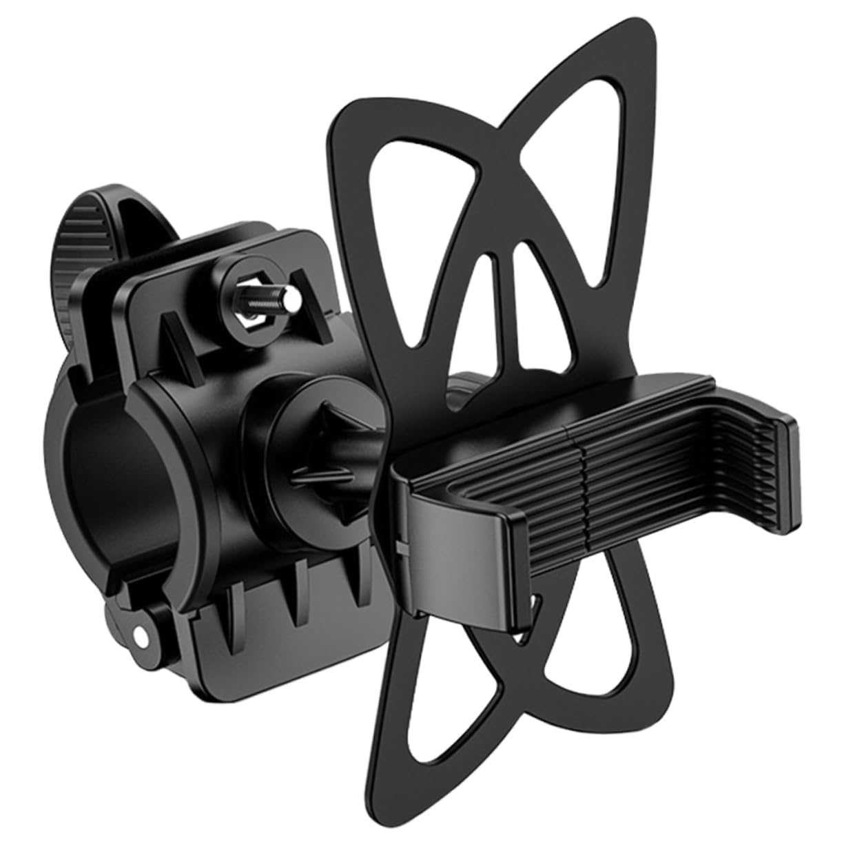 Zerodeko 3 Pezzi Telefono da Bici Portacellulare Manubrio per Biciclette Nero Accessorio per Bike Facile da Installare e Compatibile con Maggior delle Biciclette