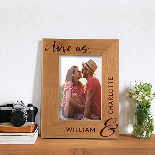 Personalized Picture Frames For Couples - I Love Us, 4X6, 5X7, 8X10 - Romantic Love Gifts, Valentine's Day Gifts For Her, Wedding Gifts, For Him, Engagement Gifts #TOP3
