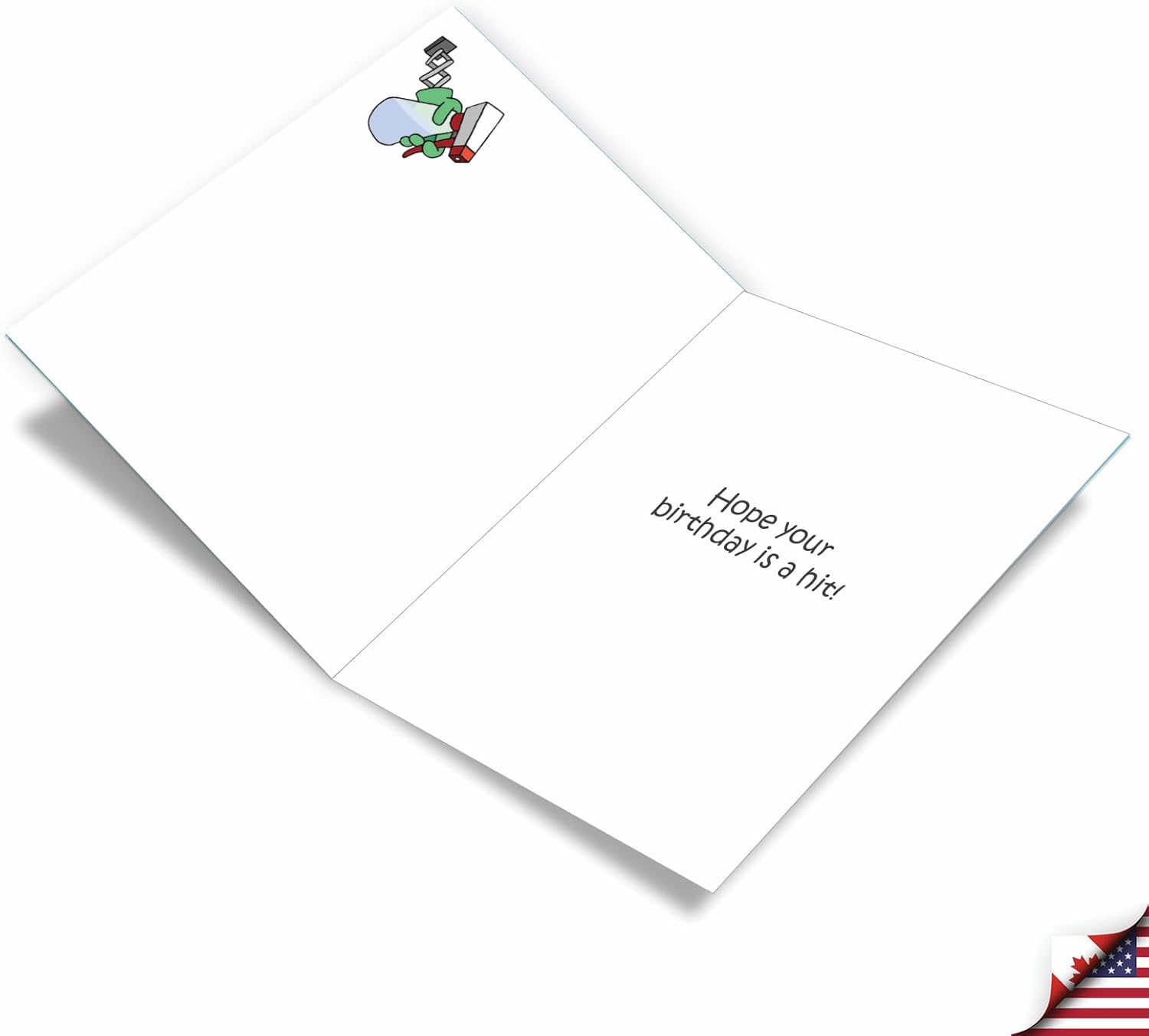 NobleWorks - Oversize Funny Birthday Paper Card 8.5 x 11 Inch with Envelope (1 Pack) Large Jumbo Bday Snooze Button J6396BDG - Image 2