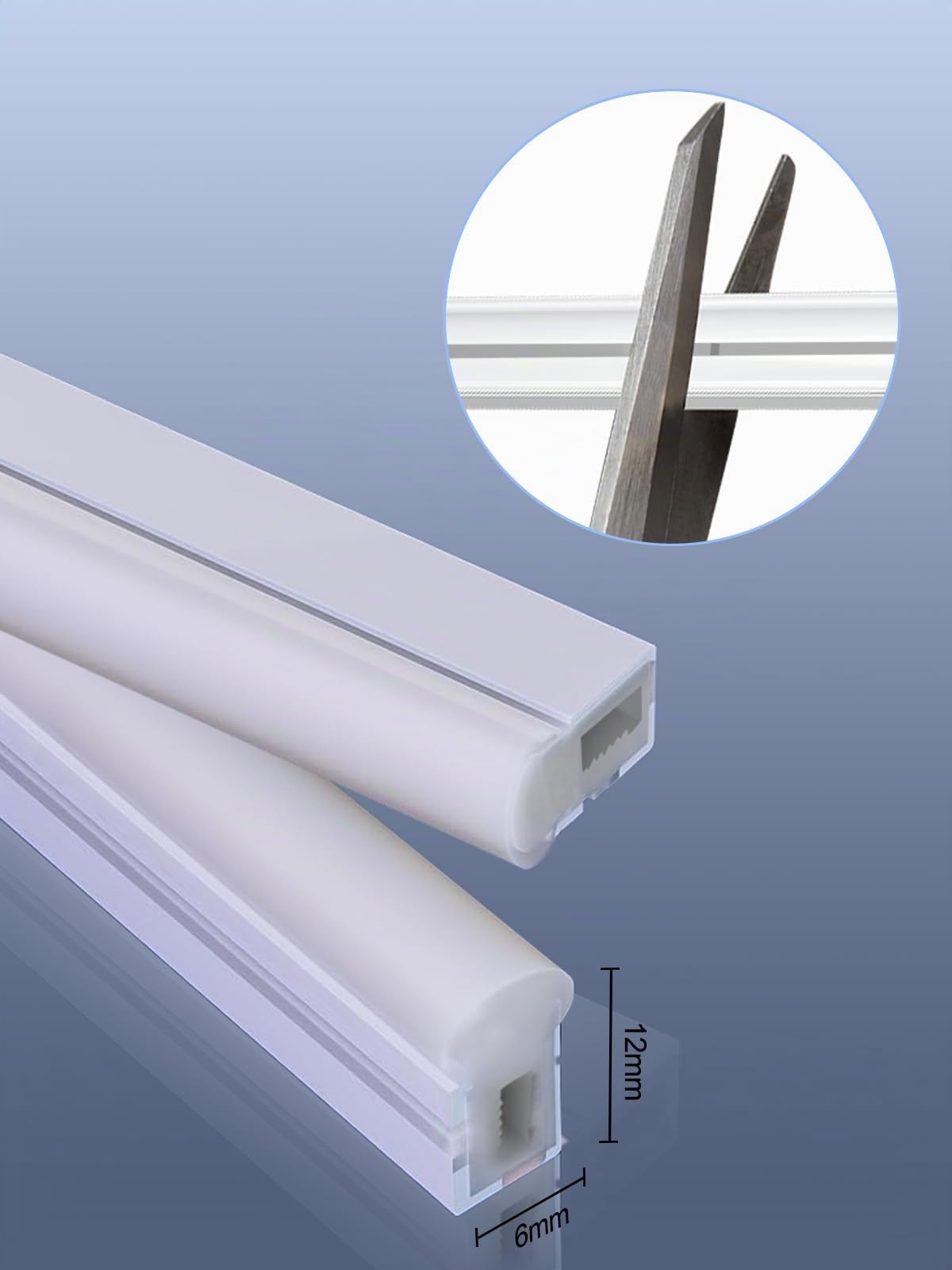 BRIMAX LED Neon Streifen Silikon 10M 6000K IP67 | Dimmbar & schneidbar, UV-beständiges Silikon-Gehäuse, inkl. 24V Netzteil, für Innen & Außen geeignet