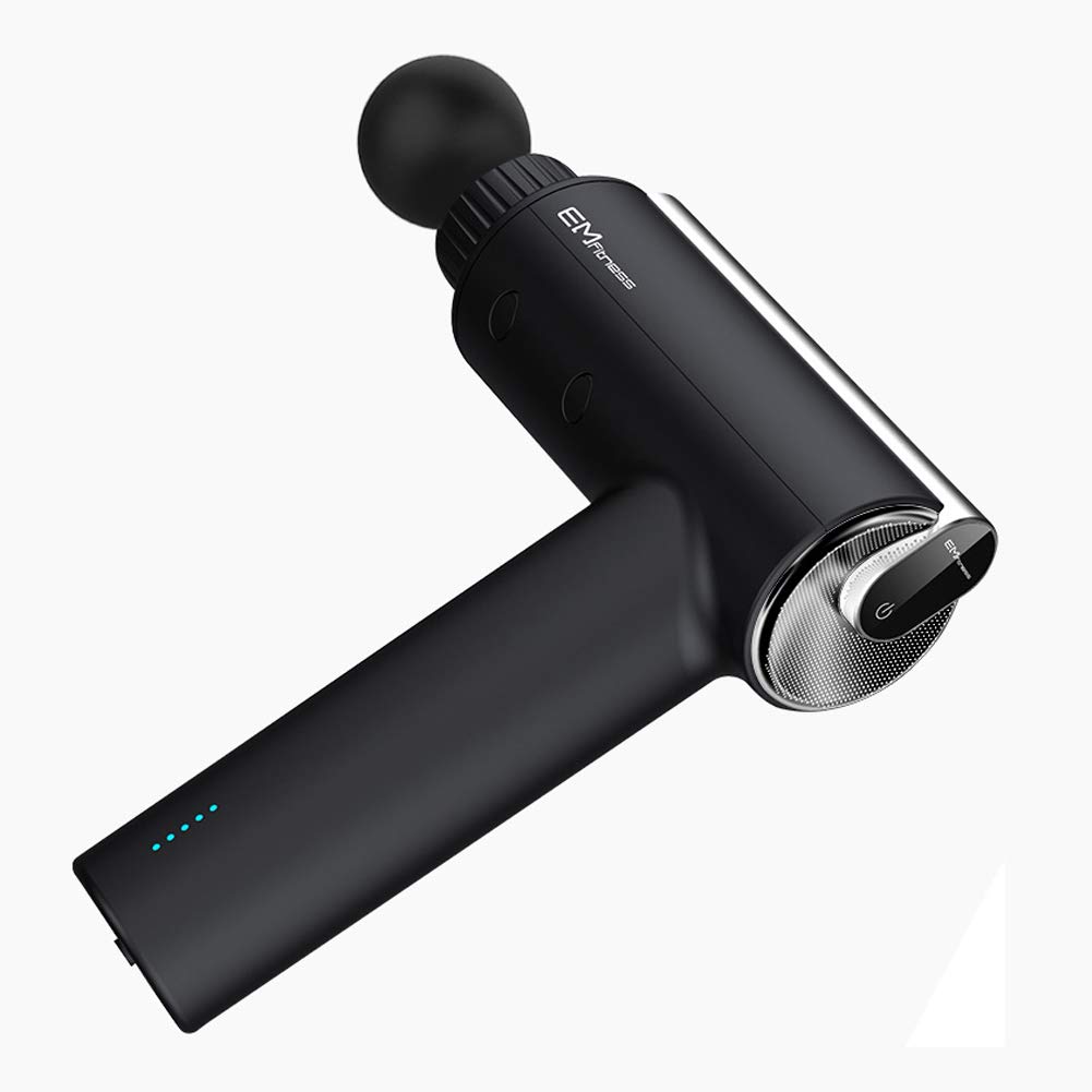 Pistolet De Massage Musculaire Masseur Électrique À Main Masseur De Soulagement Musculaire des Tissus Profonds Masseur À Percussion Ultra Silencieux À 5 Vitesses avec 6 Têtes De Massage Et Écran LCD