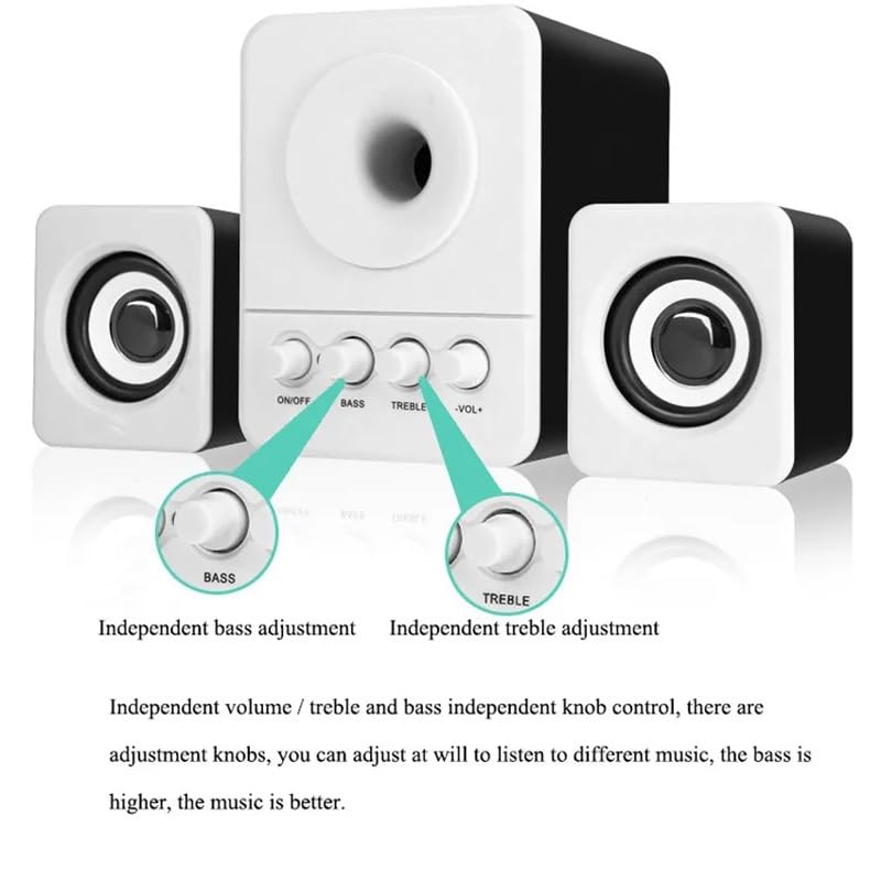 Minialtavoces de escritorio para mejorar el sonido plano de tu ordenador con graves 2.1 3