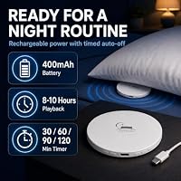 Kopfkissen Lautsprecher Bluetooth 5.4, Kissenlautsprecher Weißes Rauschen – Ansicht 7
