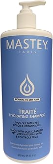 Mastey Paris Classic Professional Hair Care - Traite Moisturizing Creme Shampoo, Sulfate Free since 1976, For Normal to Dry Hair, Original Formula, 33 oz