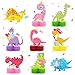 9 Pcs Girl Dinosaur Birthday Party Supplies Pink Dinosaur Honeycomb Centerpieces Dinosaur Table Decorations 3D Dino Volcano Party Centerpieces Table Topper for Baby Shower Kids Birthday Party