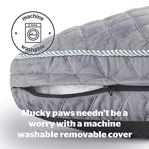 Silentnight Ultrabounce Dog Bed - Soft Medium Dog Pet Bed Pillow Mattress for Crate - Easy Clean, Machine Washable and Non-Slip Base - Grey Silentnight Ultrabounce Dog Bed - Soft Medium Dog Pet Bed Pillow Mattress for Crate - Easy Clean, Machine Washable and Non-Slip Base - Grey