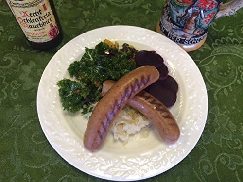 Lamb & Beef Gyro Bratwurst Sausage Frozen - 4 oz links, 1# Packs, 10# Case