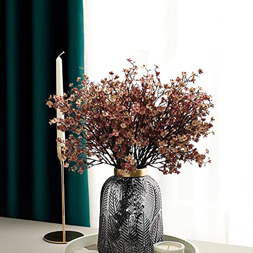 Artificial Flowers - Fake Babys Breath Flowers Gypsophila Bouquet Bulk Real Touch Faux Silk Flower For Vase, Diy Home Office Wedding Party Decoration #TOP2