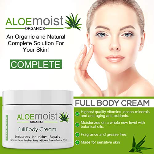 Natural Aloe Vera Body Lotion - Face & Body Moisturizing Cream With Organic Aloe Vera Gel, Vitamin E Oil, Vitamin C, Retinol Cream, Shea Butter – Anti Aging Face Moisturizer For Women, Dry Skin (4 Oz) #TOP6