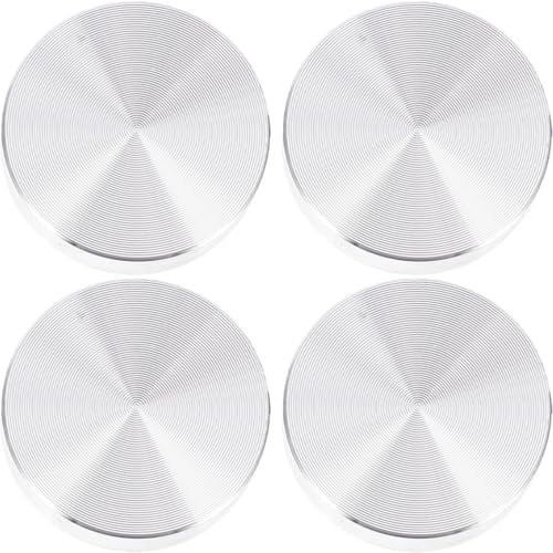 Housoutil Disco Circular de Aluminio para Mesa de Cristal 4 Uds. Parachoques de Mesa de Cristal Espaciadores Adaptadores Accesorios de Hardware para Mesa de Cristal Rosca M8 de 60Mm de
