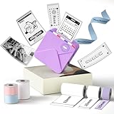 Phomemo M02S ミニプリンター AIスマートアプリ サーマルプリンター セット 6ロールシール付き ラベル印刷 300DPI ポータブル型 モバイルぷりんたー ポケットぷりんたー フォト メモ作り モノクロ印刷 小型プリンタ Bluetooth接続 手帳/写真/ハガキ/リスト/領収書/付箋/ワード/ウェブ/ラベル/メモ/勉強ノート/整理収納/宛名用