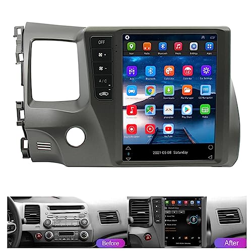 Rádio estéreo de carro Android 11 de 9,7 polegadas sem fio CarPlay Tela sensível ao toque Navegação