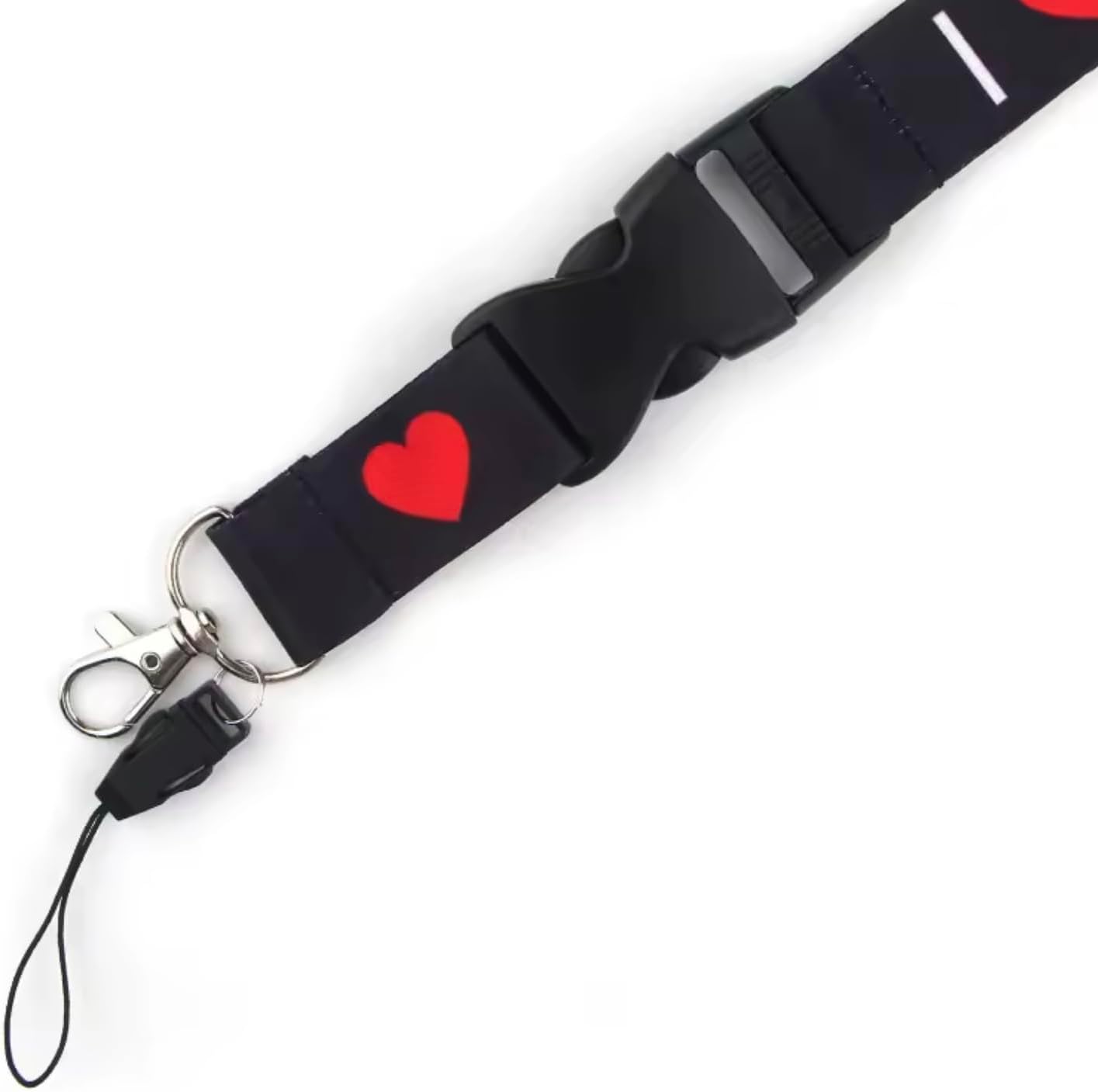 Pinstant I Love Jesus Christ Heart Christian Bible Catholic God Faith Church Detachable 20.2" Neck Lanyard Keychain Holder ID Badge Mobile Phone Pin Strap - Image 5