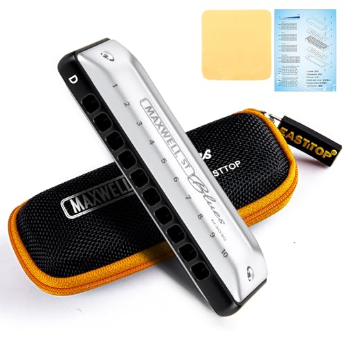 Harmonica professionnel East Top MAXWELL ST MS030 en clé de ré