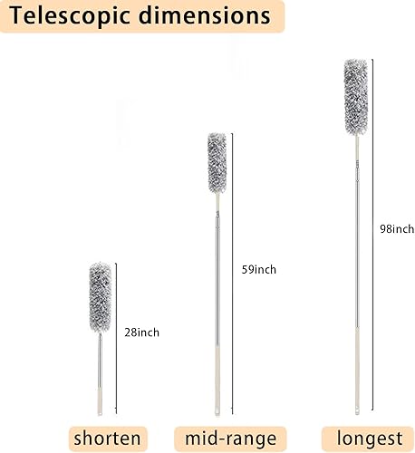 Miniatura 7 de Spin Duster - Plumero eléctrico de plumas de 360 rotatorio para eliminar el polvo, colector de polvo, limpiador rotativo para limpieza del hogar