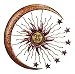 Deco 79 42770 Metal Sun Moon Wall Decor, 36"
