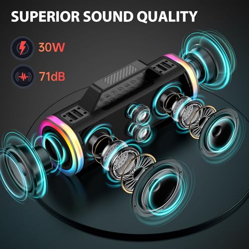 Angads Karaoke Machine with 2 Wireless Microphones Portable PA Speaker System Bluetooth 5.3 Pitch Correction & Echo Effects Multi-Connectivity (TWS/TF/USB/AUX/Live/REC) for Home Party Outdoor Events - Image 2