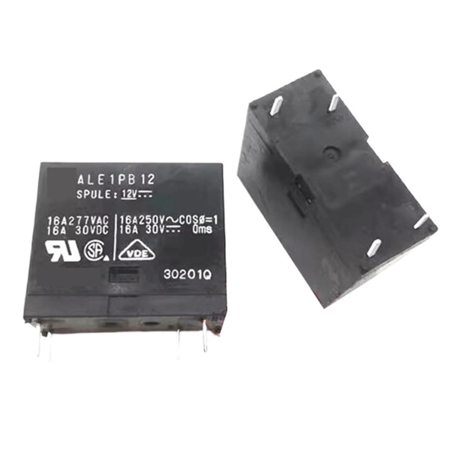 Relais 16A ALE1PB12 12V commutateur haute capacité 4 broches pour cartes