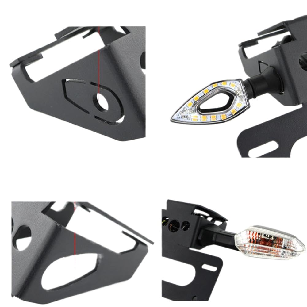 Telaio porta targa posteriore compatibile con Z900 2017–2024 ZH2 2020–2024 2025