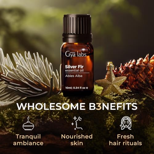 Image of 100% Pure Silver Fir Essential Oil - 0.34 Fl Oz - Silver Fir Oil for Hair, Skin, Diffuser, Aromatherapy & DIY Candle Making Scent