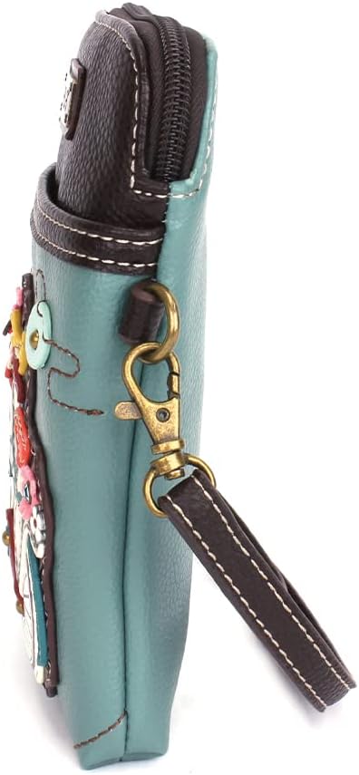 CHALA Adventure Collection Cell Phone Crossbody Purse-Women PU Leather/Canvas Multicolor Handbag with Adjustable Strap - Image 4