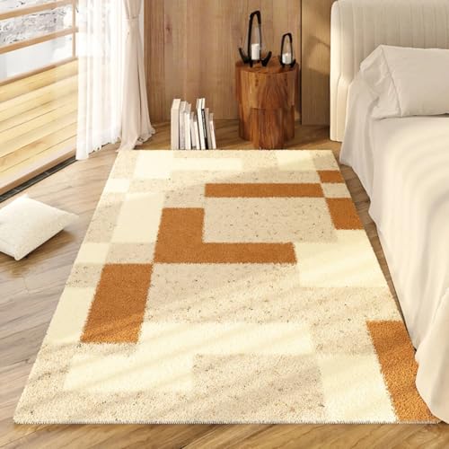 Tapis de chambre douillet pour un réveil cocooning | Moquette de salon 120 x 160 - 2