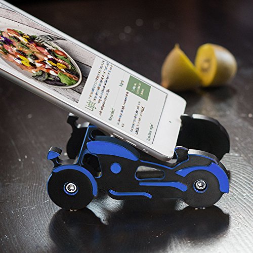 KiWAV Tablet Stand for iPad 2 3 4 Air 2 Mini Samsung Galaxy Tab Note Pro Kindle/Smartphones Blue Motorcycle Style