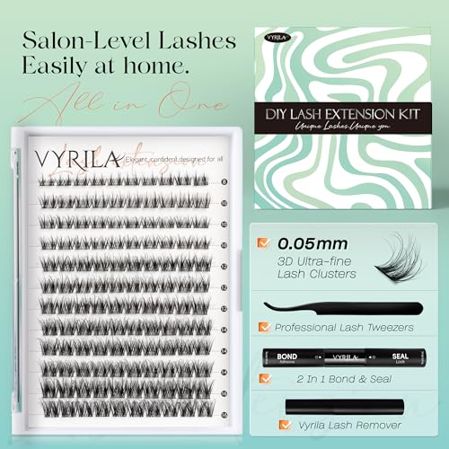 VYRILA Lash Clusters Kit 0.05mm Individual Lashes -Hush-D-0.05-8-16mix-Kit — view 2