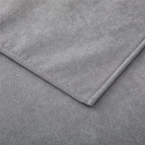 Housse de coussin extensible pour canapé gris grand 1 place lavable et amovible - 6