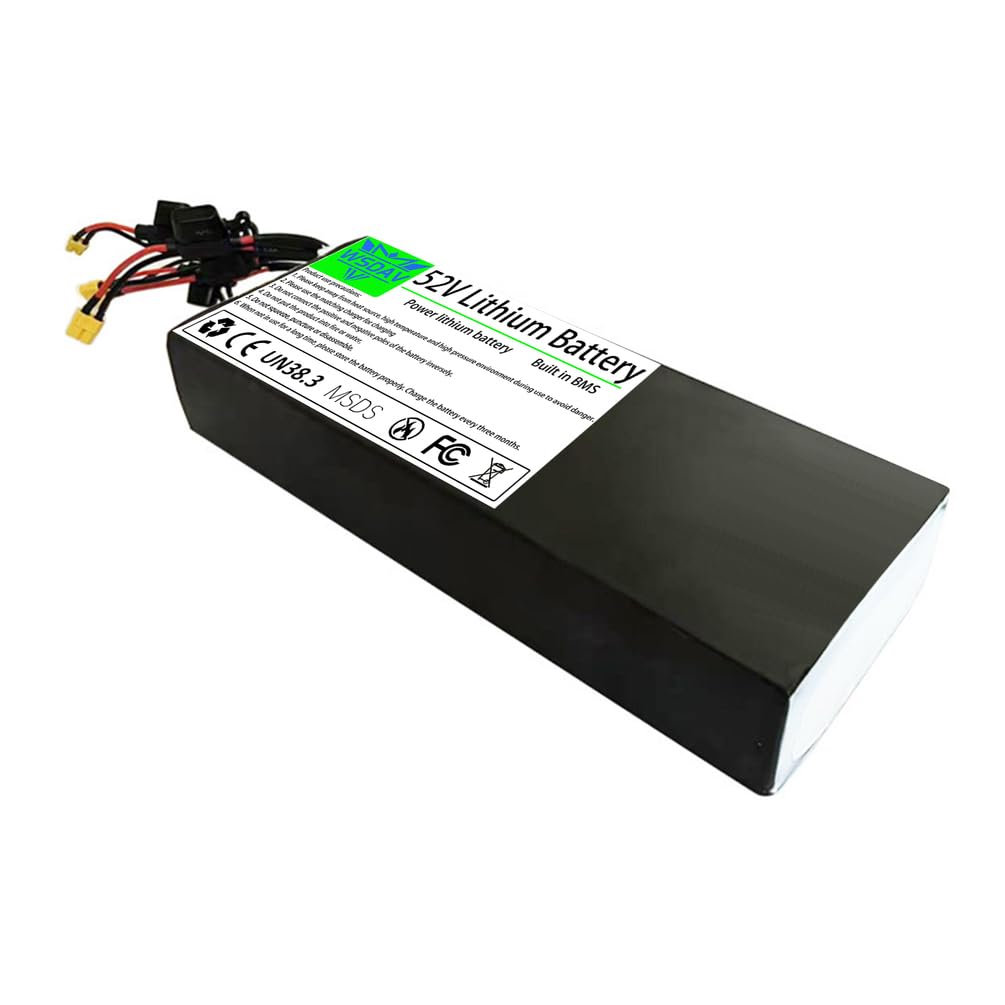 Batterie pour Scooter 52 V, Bloc-Batterie Lithium 52 V avec BMS