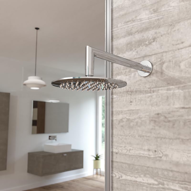 Soffione Doccia Rotondo K32 B30p - Diametro 200 Mm, Finitura Cromata, Con Palla In Ottone Interno - 4