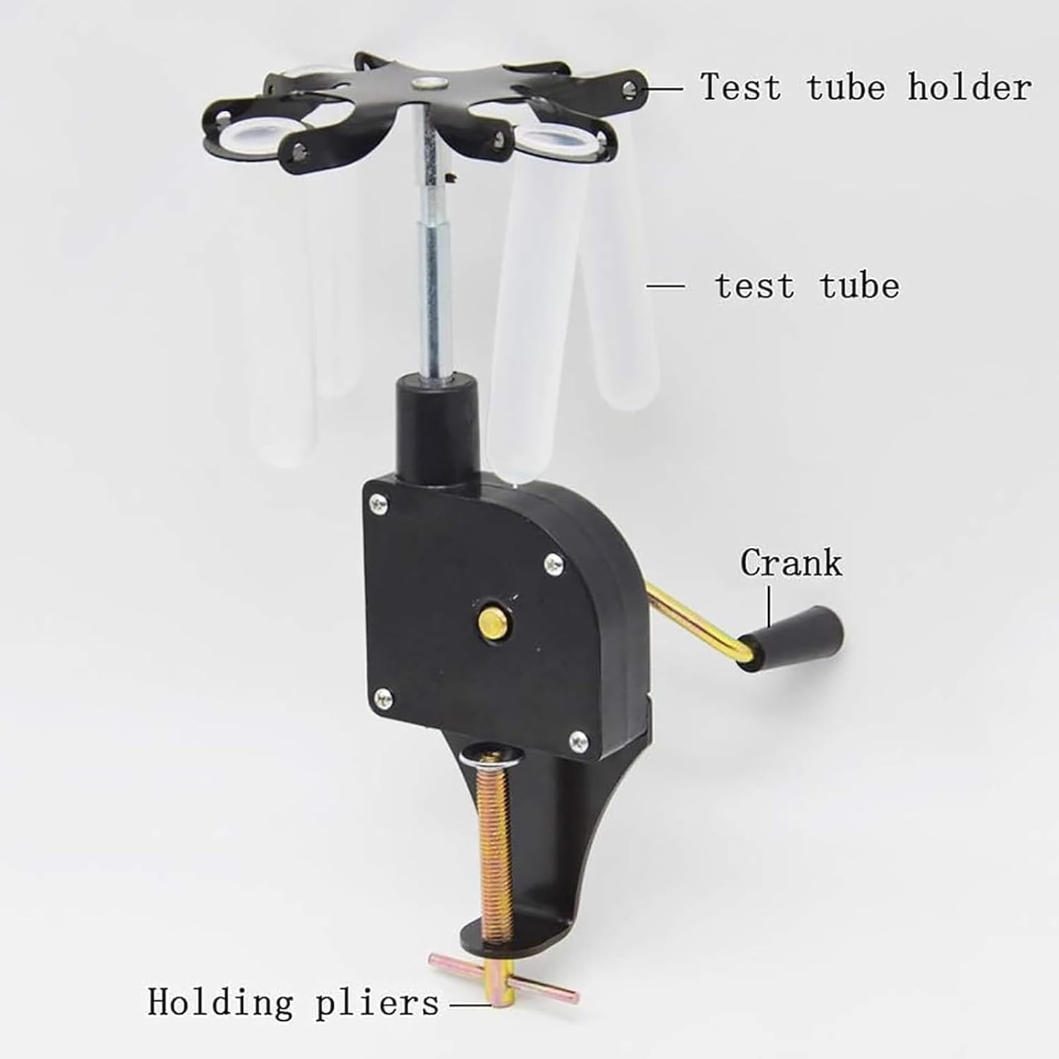 Hand Operated Centrifugal Precipitator, Lab Centrifuges, Manual Centrifuge Machine with Hand Crank, Speed: 1800r/min, Capacity: 15ml*4, for Laboratory Teaching