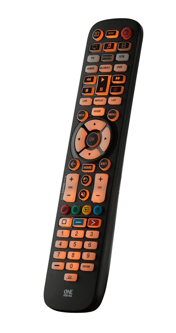 Essential 6 TV Remote – Works with Any TV Brand – Learning Feature – SimpleSet – URC3660 by One For All - Image 2