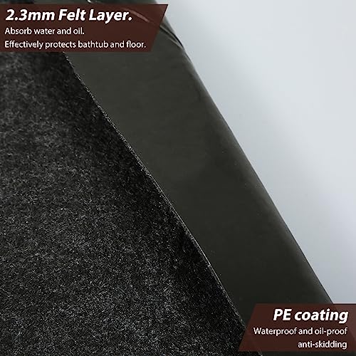 200cm Whirlpool Matte, Whirlpool Schutzmatte Rund Wasserabsorbierend rutschfest Whirlpool Schutzmatte für Draußen Drinnen Spa Pool-Schutzmatte Schützt Whirlpools vor Abnutzung – Bild 4