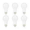 Amazon Basics A19 LED Light Bulbs, 100W Equivalent, 15W Energy Efficient, E26 Standard Base, Daylight White 5000K, Non-Dimmable, 10,000 Hour Lifetime, 6-Pack