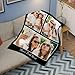AOFUN Customize Blankets with Photos, 3 Photos Customizable Blanket Personalized Blankets and Throws Best Friend Blanket for Besties BBF Friendship Gifts for Women