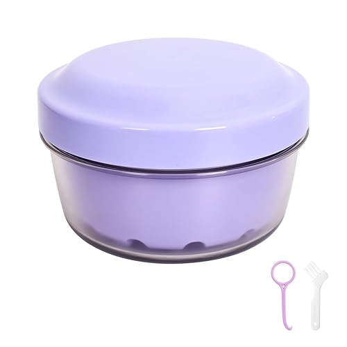 LEAFTOL Estuche de baño para dentaduras postizas, taza de ortodoncia con colador, taza limpiadora de prótesis a prueba de fugas, fácil de limpiar y