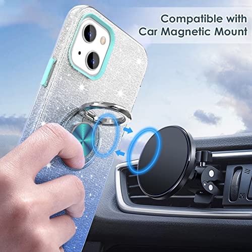 Coque iPhone 13 support rotatif 360 et plaque auto intégrée