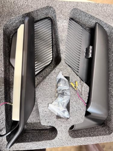 Blade Rotating Rear View Wing Mirrors with LED Light for Pack of 2 - Image 2