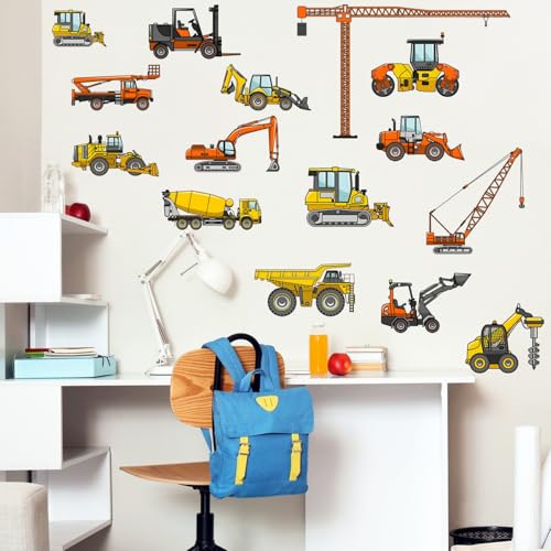 Vinilos Decorativos Vehículos de Construcción para Pared miniatura 7