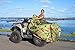 XYZCTEM Waterproof ATV Cover, Heavy Duty Meterial Protects 4 Wheeler from Snow Rain or Sun, Large Size Universal Fits up to 103 Inch Most Quads, Elastic Bottom Trailerable at High Speeds (Camo)