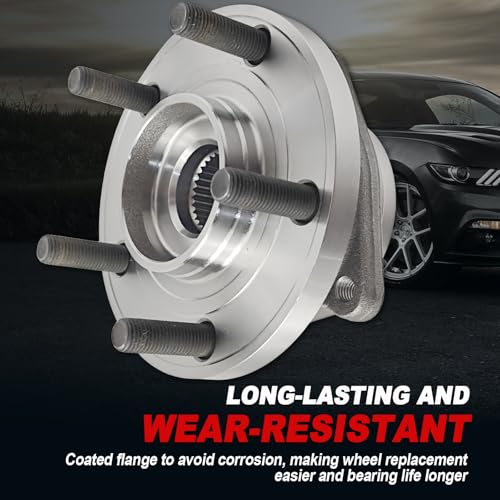 Pair 513263 Front Wheel Bearing Hub Assembly Compatible with Chrysler 200 2011-2014 Sebring 2007-2010, for Dodge Avenger 2008-2014, Hub Bearing Kit 5 Lug by KNOLET - Image 6